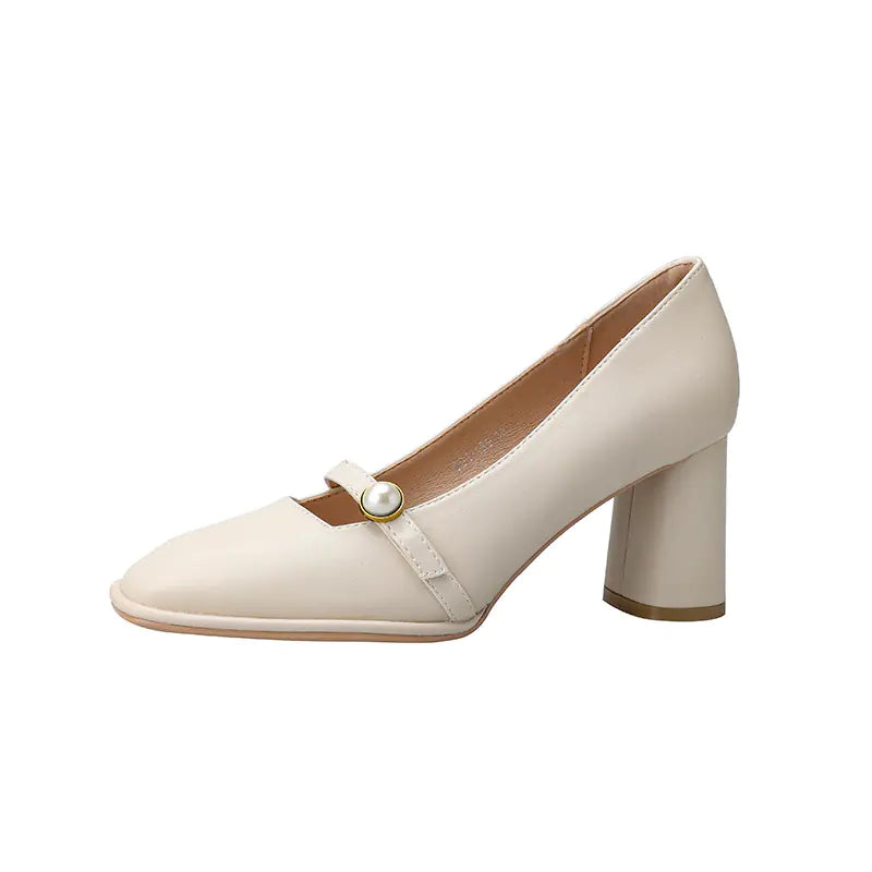 2020 New Women's Mary Jane Chunky Heel Pumps