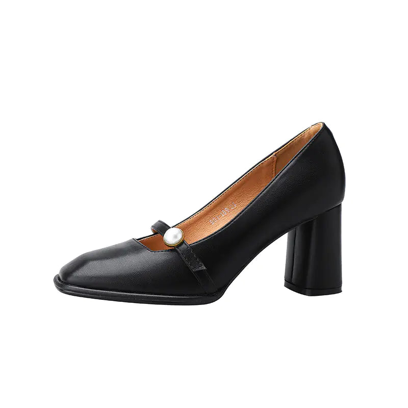 2020 New Women's Mary Jane Chunky Heel Pumps