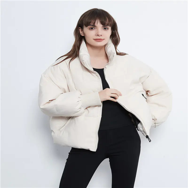Casual Loose Women's Cotton Jacket for Fall/Winter