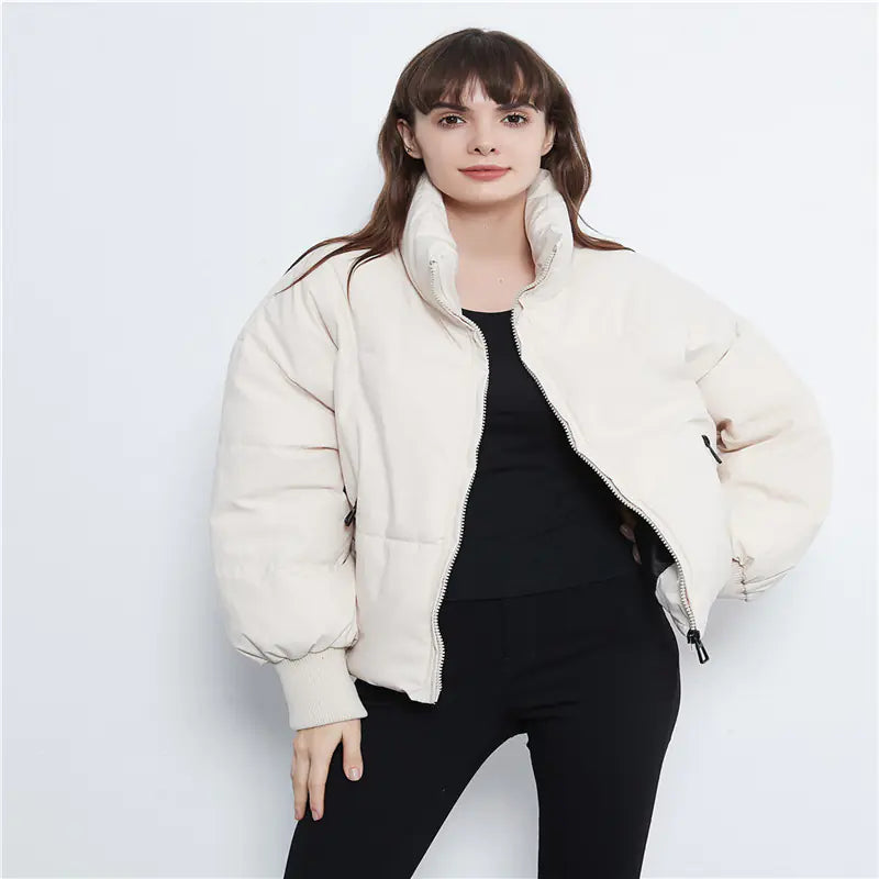Casual Loose Women's Cotton Jacket for Fall/Winter