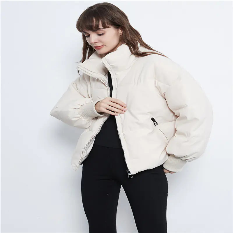 Casual Loose Women's Cotton Jacket for Fall/Winter